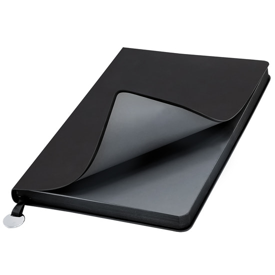 Ежедневник A5 недатированный Impero в мягком переплёте, черный