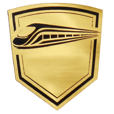 Шильд-наклейка поезд