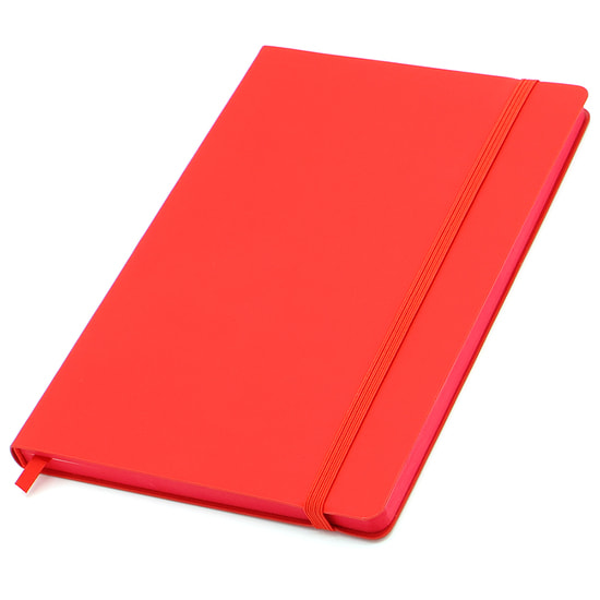 Ежедневник A5 недатированный Dante в мягком переплёте софт-тач, красный