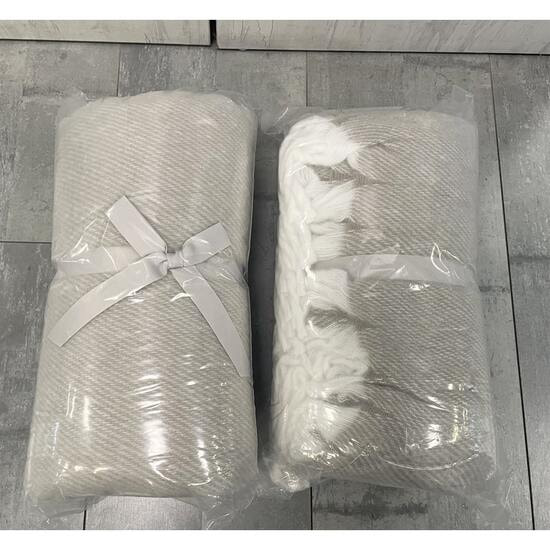 Плед акриловый SUPER SOFT NATURE, серый