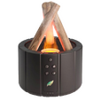 Светодиодный USB увлажнитель-аромадиффузор Bonfire с пультом Д/У, чёрный